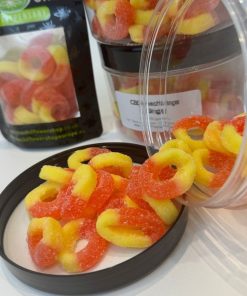 Alternative view of CBD Peach Rings | 50mg - cbd peach ring gummies - cbd peach