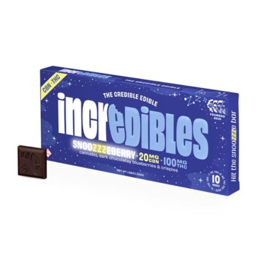 SNOOZZZEBERRY 5:1 THC:CBN Chocolate Bar – Sleep Edition